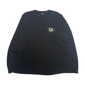 Stussy Globe Graphic Longsleeve Shirt L